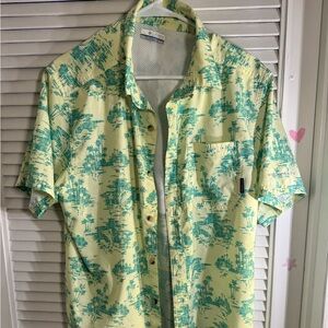 Columbia Tropical Fishing Shirt Medium